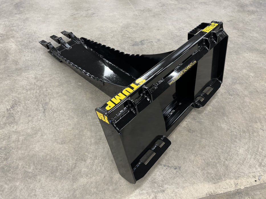 Stinger Heavy-Duty Skid Steer Stump Bucket Attachment (STB)
