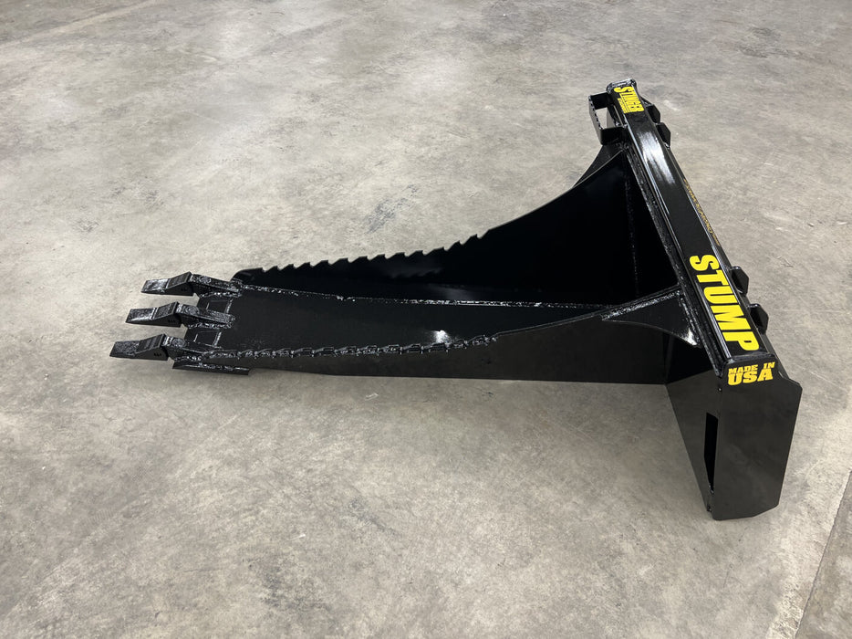 Stinger Heavy-Duty Skid Steer Stump Bucket Attachment (STB)