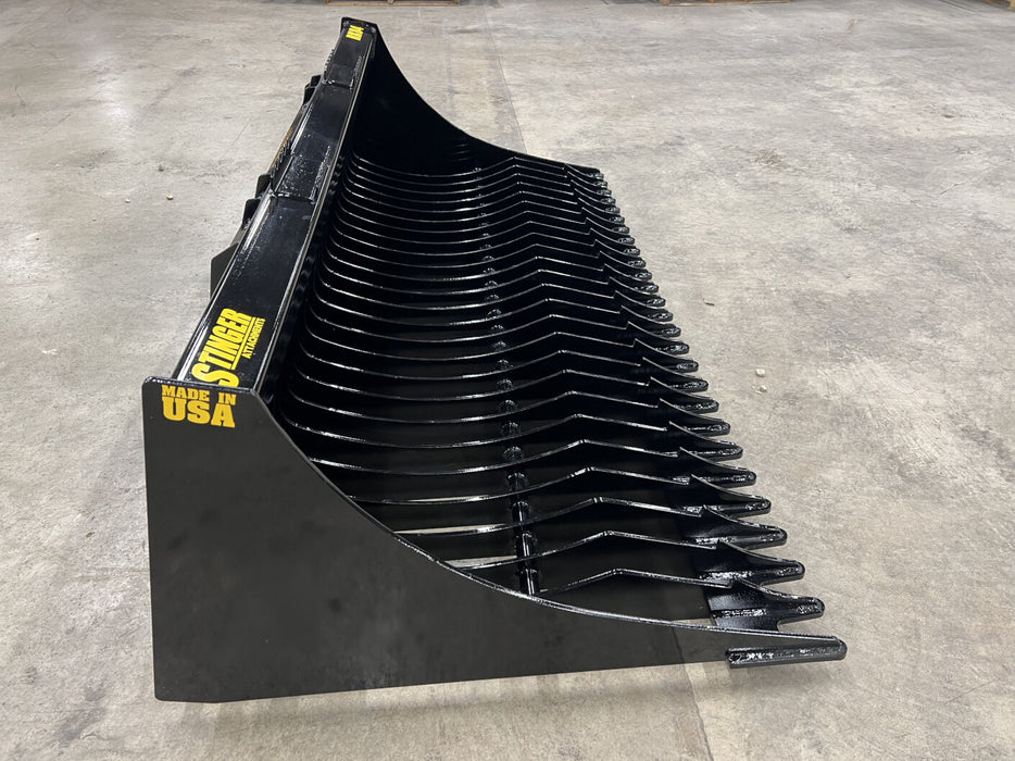 Heavy-Duty Skid Steer Rock Bucket – Skeleton Design for Efficient Rock Sifting