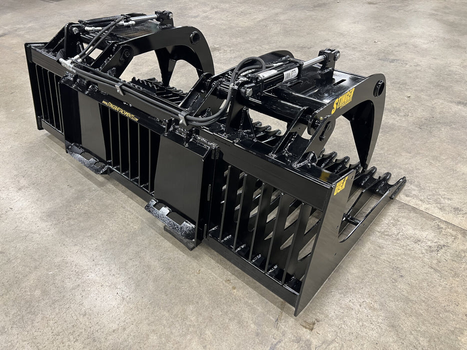 Heavy-Duty Skid Steer Rock Bucket – Skeleton Rock Screening Attachment
