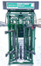 Farmer operating the C-Series Cattle Squeeze Chute to secure and inspect cattle safely
