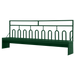Tombstone-Style Sheep Fence Line Feeder for Hay and Grain Feeding Efficiency