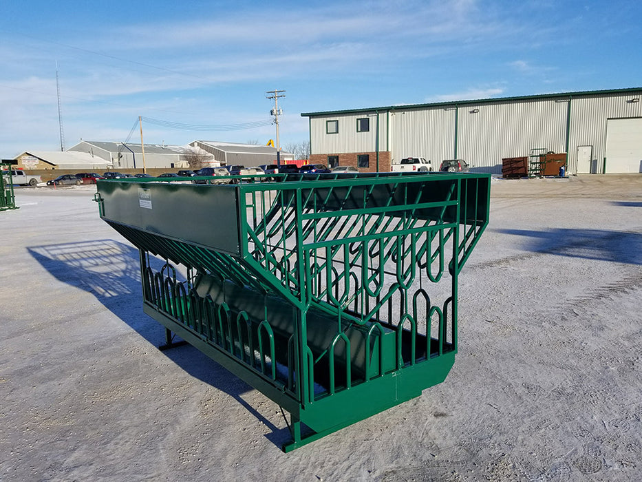 Durable Steel Goat Round Bale Feeder Designed for Both Round and Square Bales