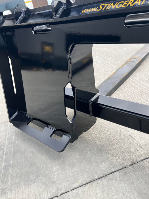 Skid Steer Pallet Forks – Heavy-Duty Class 2 Fork Attachment by Stinger