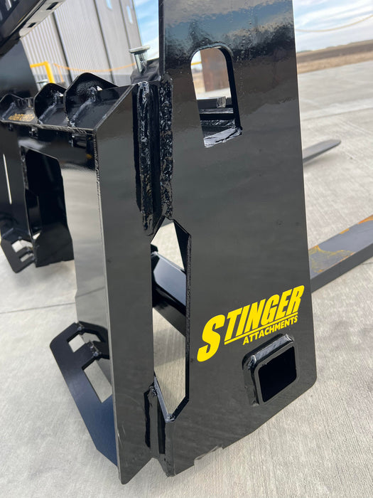 Skid Steer Pallet Forks – Heavy-Duty Class 2 Fork Attachment by Stinger