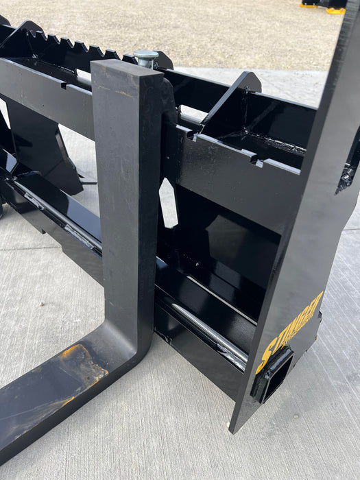 Skid Steer Pallet Forks – Heavy-Duty Class 2 Fork Attachment by Stinger