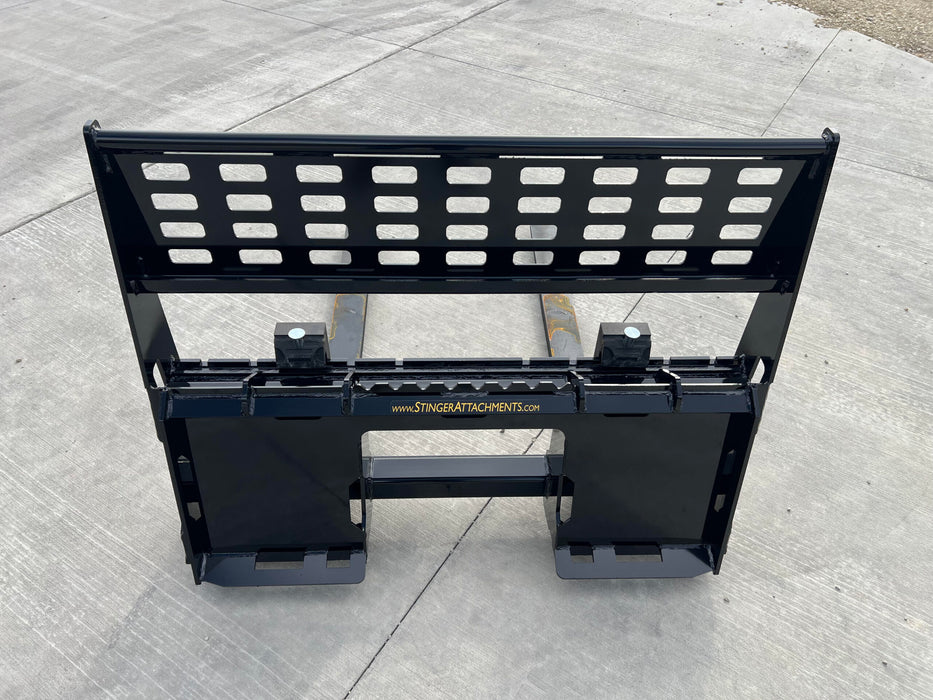 Skid Steer Pallet Forks – Heavy-Duty Class 2 Fork Attachment by Stinger