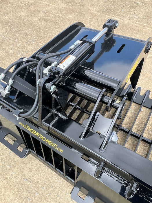 48″ Heavy-Duty Skid Steer Grapple Bucket – Rock & Debris Attachment