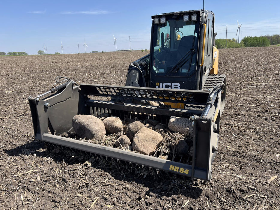 Skid Steer Rock Reel – Heavy-Duty Grapple Bucket Attachment