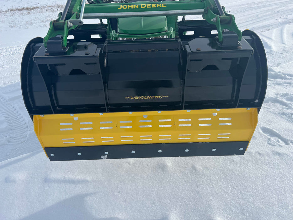 Compact Snow Pusher Attachment for Skid Steer & Compact Tractor