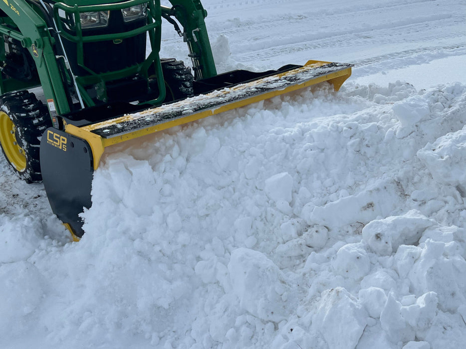 Compact Snow Pusher Attachment for Skid Steer & Compact Tractor