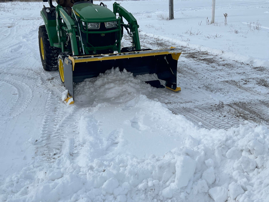 Compact Snow Pusher Attachment for Skid Steer & Compact Tractor