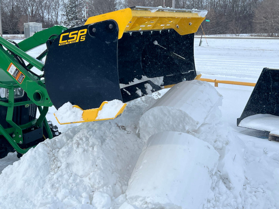 Compact Snow Pusher Attachment for Skid Steer & Compact Tractor