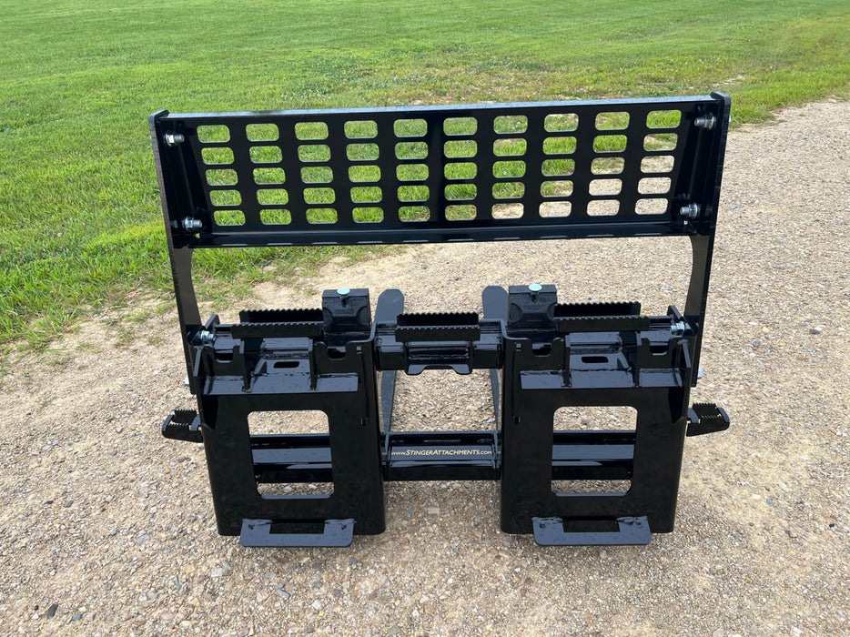 Skid Steer Pallet Forks – Heavy-Duty Class 3 Fork Attachment by Stinger