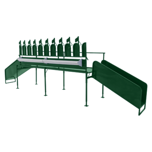 Durable Steel Goat Milking Stand with Adjustable Headlocks for Secure Milking