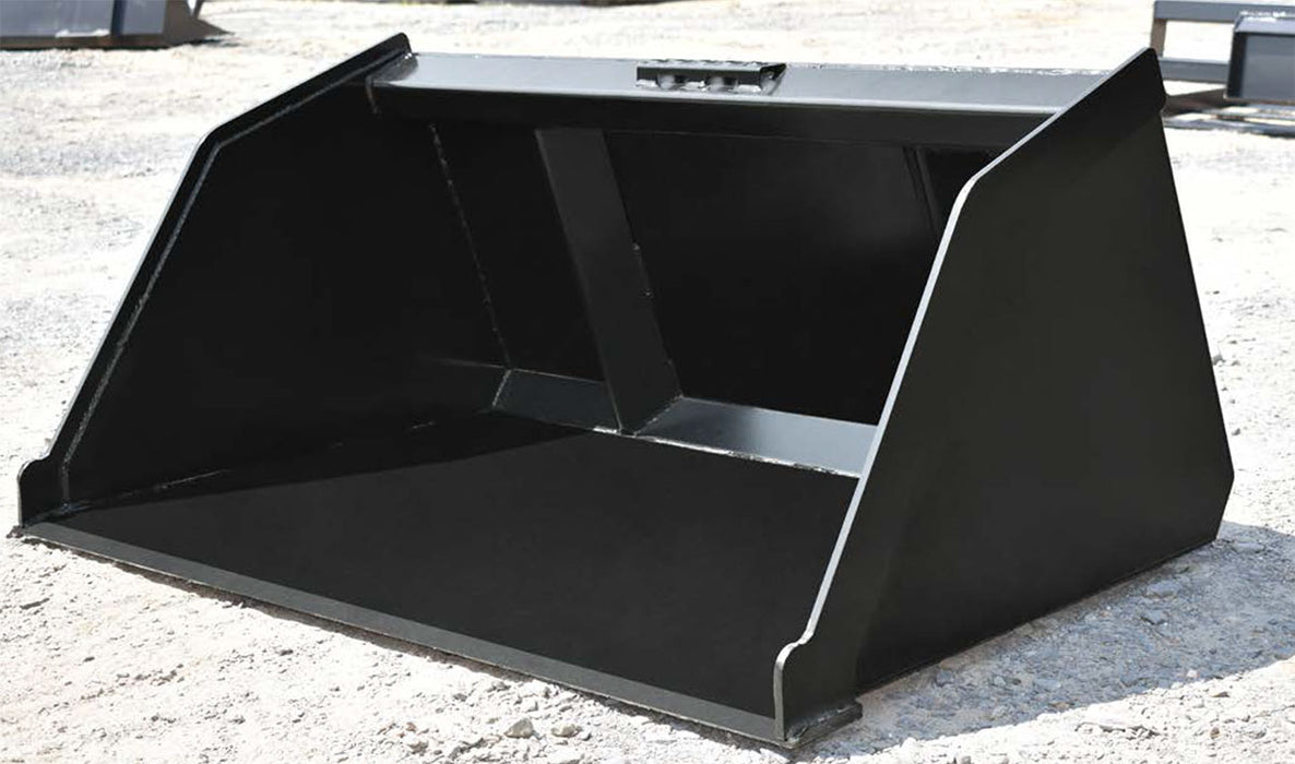 Loflin Mini Skid Steer Snow and Litter Bucket designed for efficient snow removal and material cleanup with compact loaders.