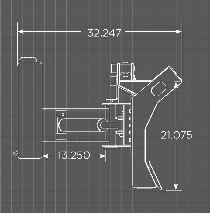 Heavy-duty Dozer Blade attachment by Loflin with reinforced steel construction, ideal for snow removal, dirt work, and site preparation.