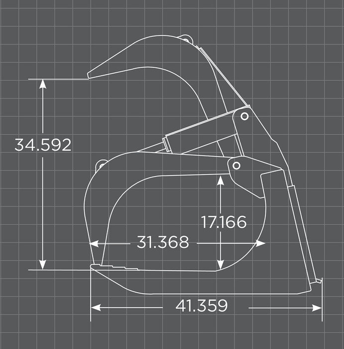 Standard duty skid steer root grapple by Loflin Fabrication lifting roots and branches – durable, reliable attachment for landscaping and farm cleanup tasks.
