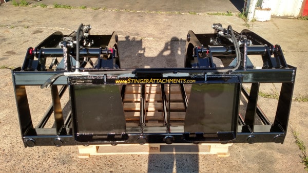 Stinger Manure Tine Grapple Bucket – Heavy-Duty Skid Steer Grapple